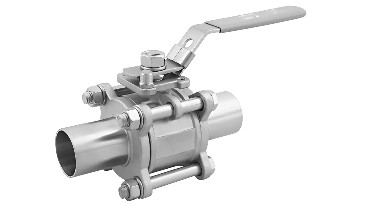 Шаровой клапан прямоточный KF50 King Lai MBV-CT-200 ручной, приварной