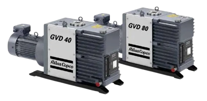 Двухступенчатый пластинчато-роторный вакуумный насос ATLAS COPCO GVD 80 3 ф.