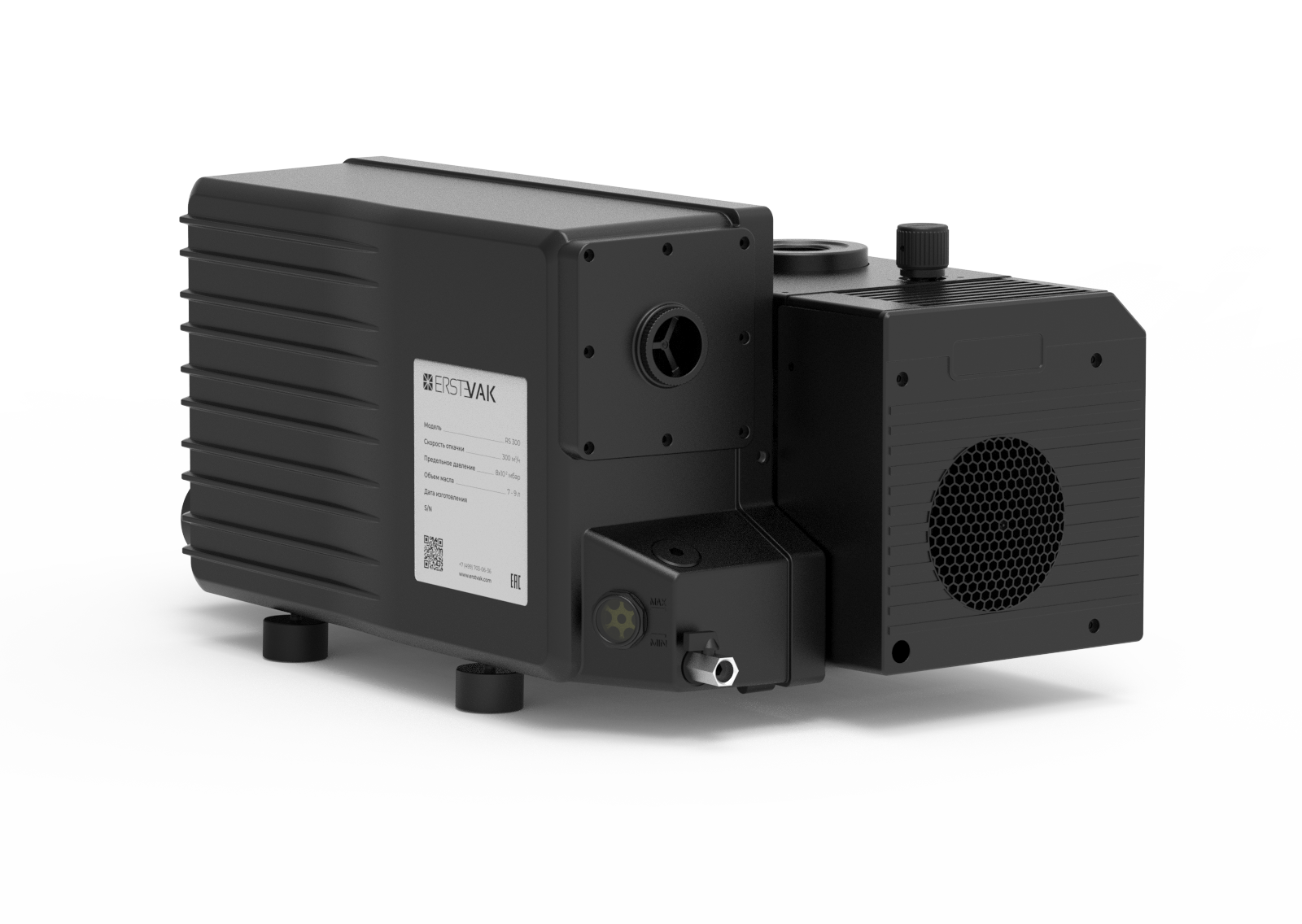 Маслосмазываемый пластинчато-роторный вакуумный насос ERSTVAK RS 300 3 ф