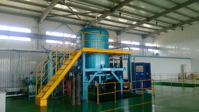 Вертикальная вакуумная индукционная печь ERSTVAK VIS-V-448