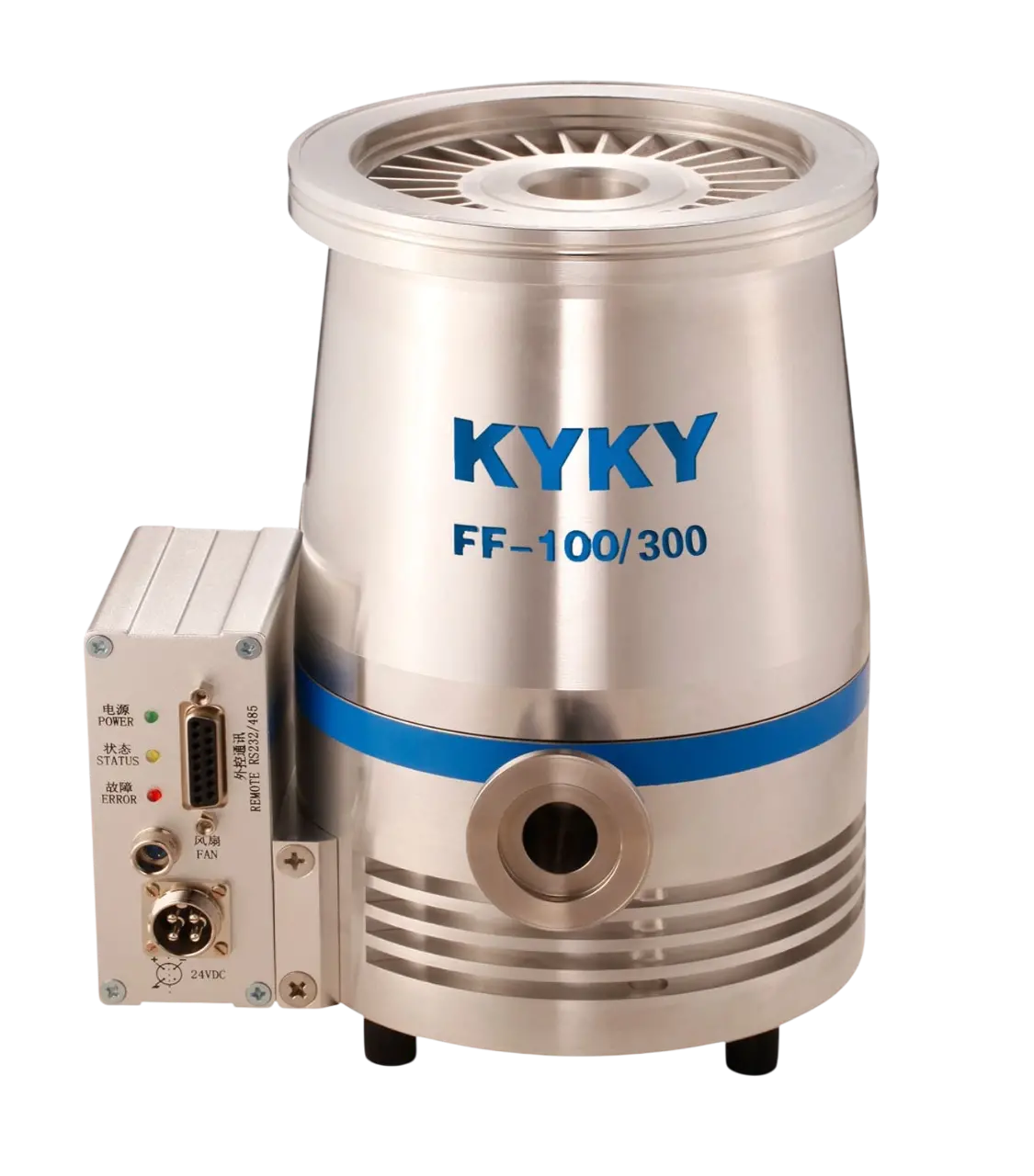Турбомолекулярный вакуумный насос с контроллером KYKY FF-100/150FE DN100ISO-K (воздушное охлаждение)