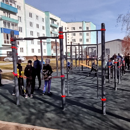 Workout-площадка для молодежи и жителей города Гурьевска в рамках проекта Sport Power 4